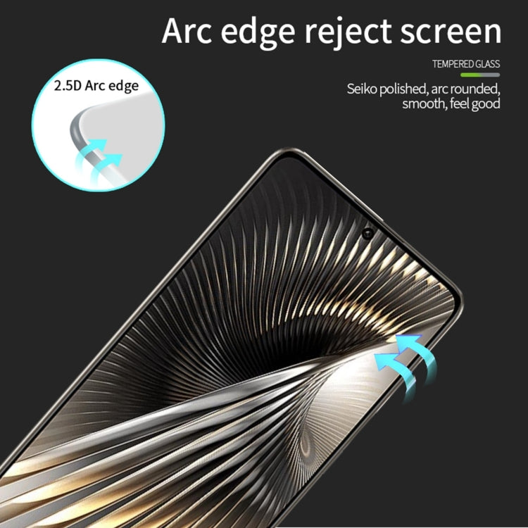 For Xiaomi Poco F6 MOFI 9H 2.5D Full Screen Tempered Glass Film(Black)