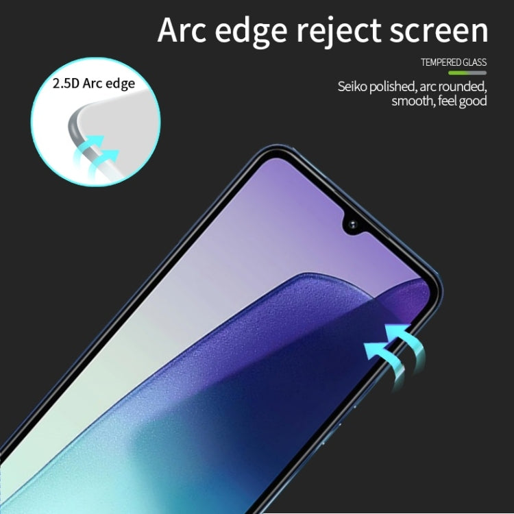 For Xiaomi Redmi 14C 4G MOFI 9H 2.5D Full Screen Tempered Glass Film(Black)