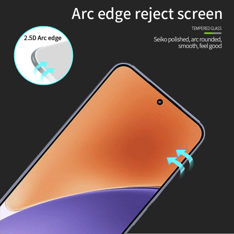 For Xiaomi 15 MOFI 9H 2.5D Full Screen Tempered Glass Film(Black)