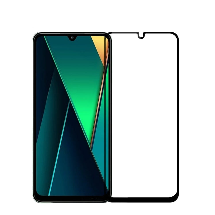 For Xiaomi Poco C75 / Redmi 14R MOFI 9H 2.5D Full Screen Tempered Glass Film(Black)