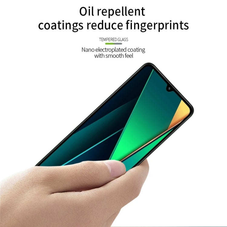 For Xiaomi Poco C75 / Redmi 14R MOFI 9H 2.5D Full Screen Tempered Glass Film(Black)