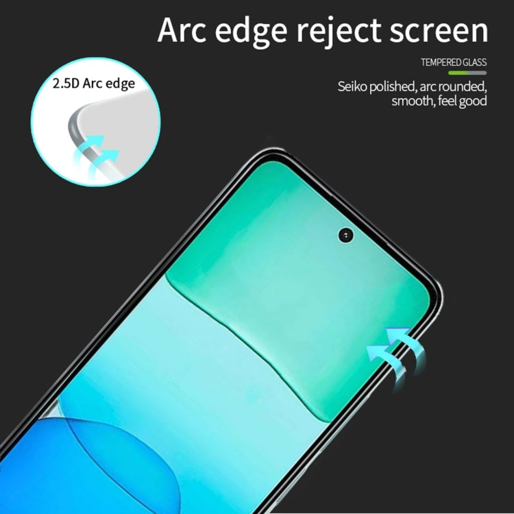 For Xiaomi Redmi 13 PINWUYO 9H 2.5D Full Screen Tempered Glass Film(Black)