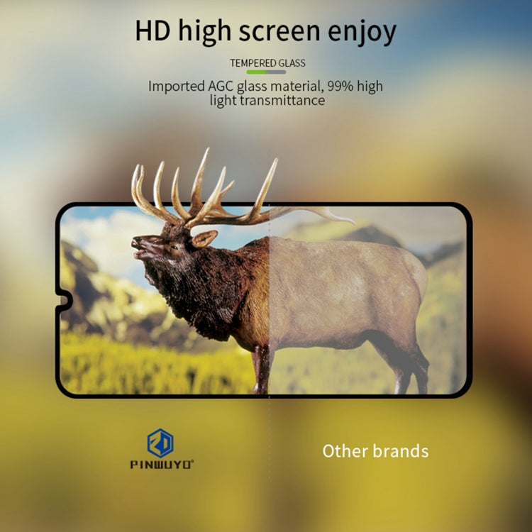 For Xiaomi Redmi 14C 4G PINWUYO 9H 2.5D Full Screen Tempered Glass Film(Black)