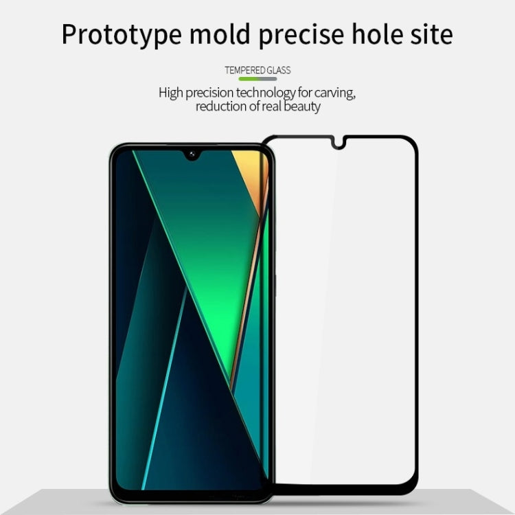 For Xiaomi Poco C75 / Redmi 14R PINWUYO 9H 2.5D Full Screen Tempered Glass Film(Black)