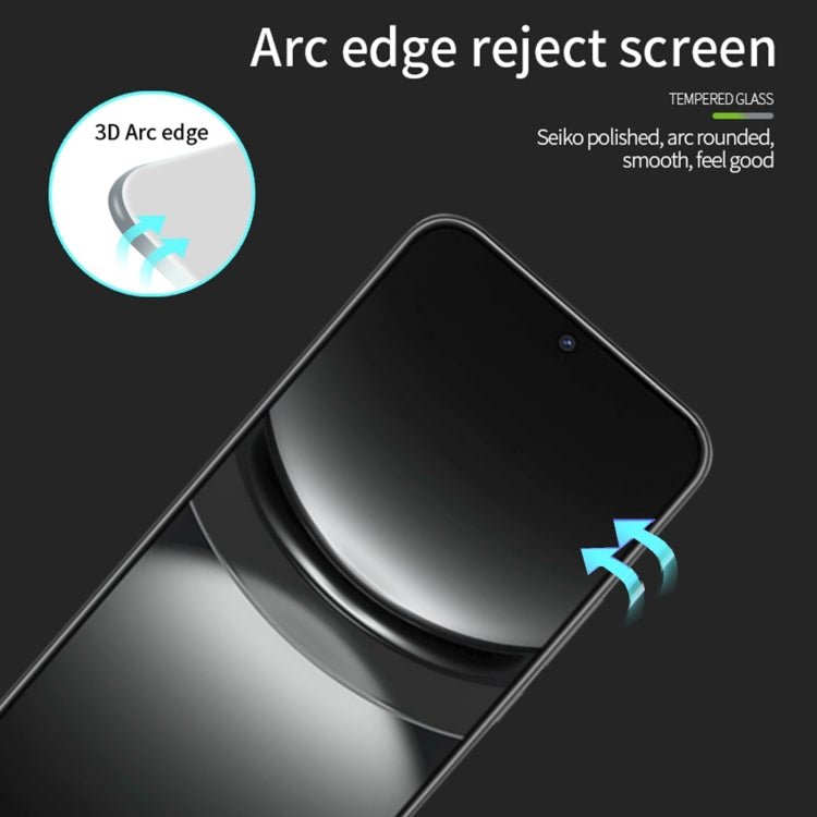 For Huawei nova 12 PINWUYO 9H 3D Curved Full Screen Explosion-proof Tempered Glass Film(Black)