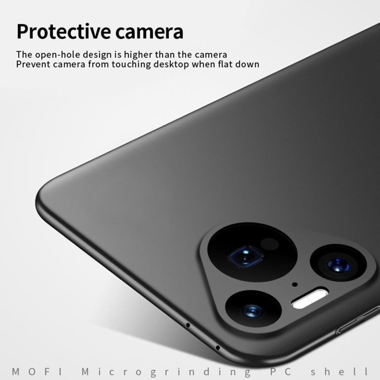 For Huawei Pura 70 Pro MOFI Micro-Frosted PC Ultra-thin Hard Phone Case(Black)