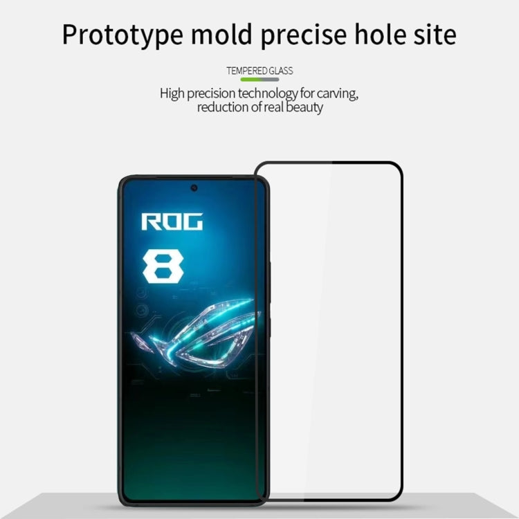 For ASUS ROG Phone 8 PINWUYO 9H 2.5D Full Screen Tempered Glass Film(Black)
