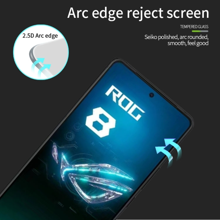 For ASUS ROG Phone 8 Pro PINWUYO 9H 2.5D Full Screen Tempered Glass Film(Black)