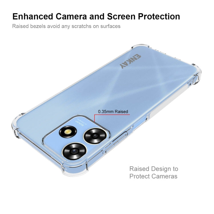 For ZTE Blade A73 4G ENKAY Hat-Prince Transparent TPU Shockproof Phone Case