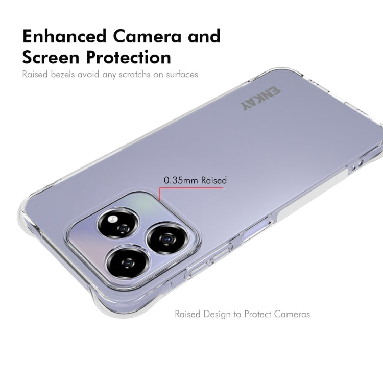 For ZTE Axon 60 4G ENKAY Hat-Prince Transparent TPU Shockproof Phone Case
