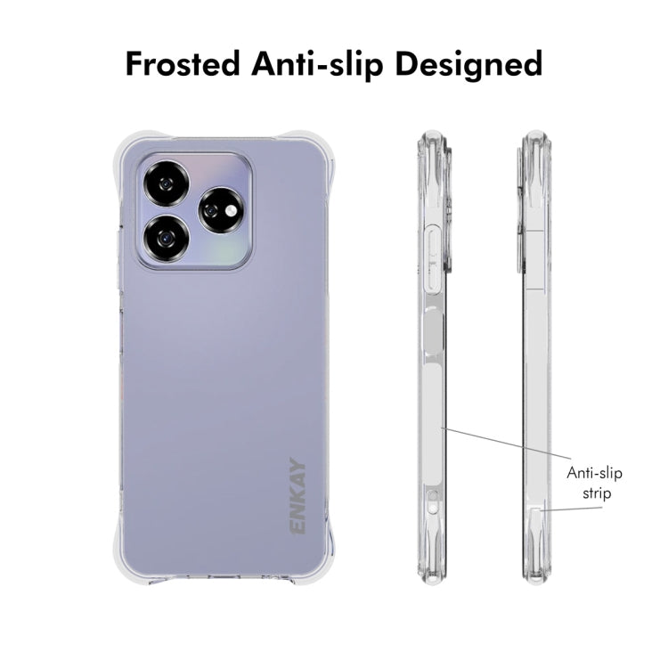 For ZTE Axon 60 4G ENKAY Hat-Prince Transparent TPU Shockproof Phone Case