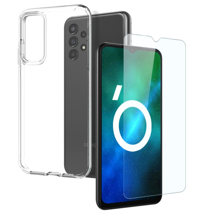 NORTHJO Transparent TPU Phone Case with Tempered Glass Film, For Samsung Galaxy S25 FE 5G, For Samsung Galaxy A56 5G, For Samsung Galaxy A26 5G, For Samsung Galaxy A36 5G, For Samsung Galaxy A06 4G, For Samsung Galaxy S24 FE 5G, For Samsung Galaxy A55 ...