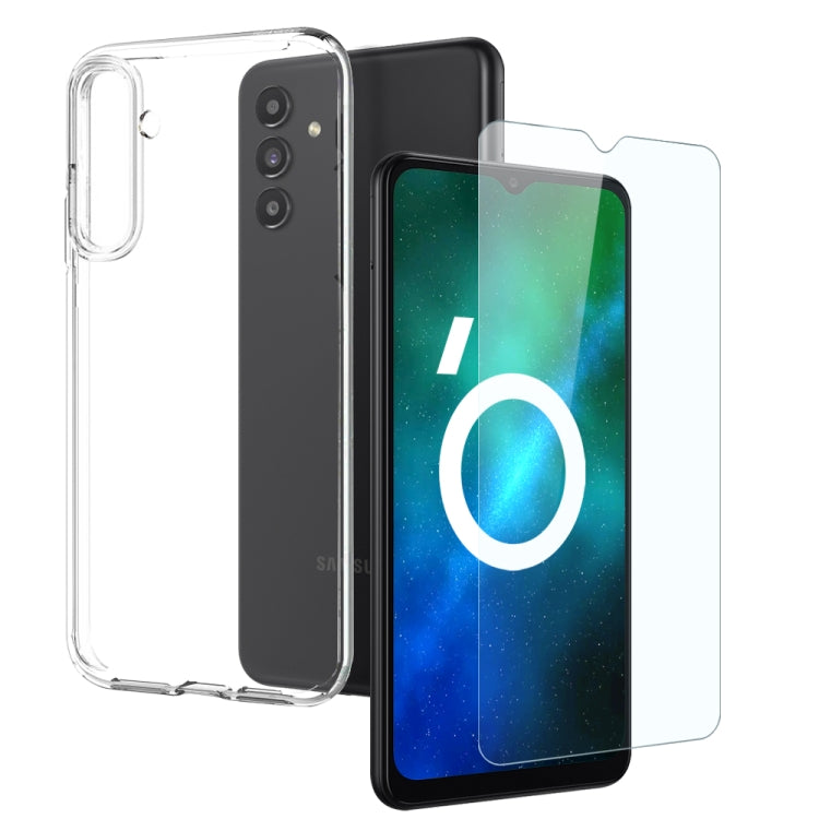 NORTHJO Transparent TPU Phone Case with Tempered Glass Film, For Samsung Galaxy S25 FE 5G, For Samsung Galaxy A56 5G, For Samsung Galaxy A26 5G, For Samsung Galaxy A36 5G, For Samsung Galaxy A06 4G, For Samsung Galaxy S24 FE 5G, For Samsung Galaxy A55 ...