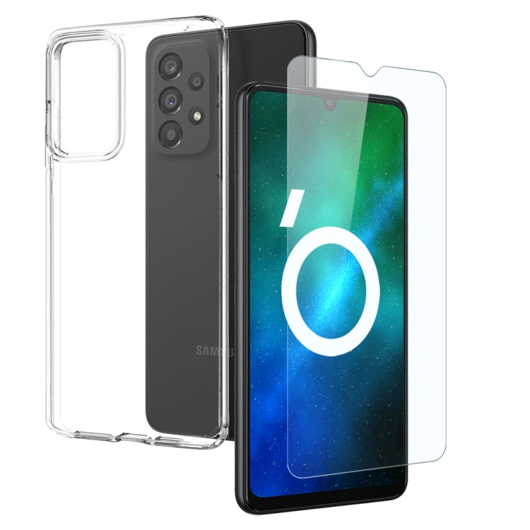 NORTHJO Transparent TPU Phone Case with Tempered Glass Film, For Samsung Galaxy S25 FE 5G, For Samsung Galaxy A56 5G, For Samsung Galaxy A26 5G, For Samsung Galaxy A36 5G, For Samsung Galaxy A06 4G, For Samsung Galaxy S24 FE 5G, For Samsung Galaxy A55 ...