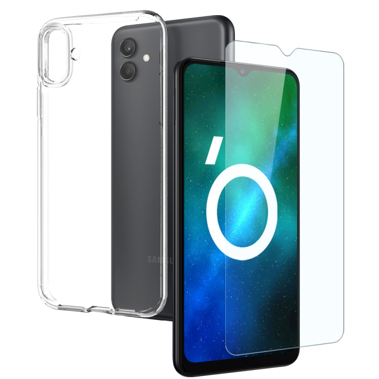 NORTHJO Transparent TPU Phone Case with Tempered Glass Film, For Samsung Galaxy S25 FE 5G, For Samsung Galaxy A56 5G, For Samsung Galaxy A26 5G, For Samsung Galaxy A36 5G, For Samsung Galaxy A06 4G, For Samsung Galaxy S24 FE 5G, For Samsung Galaxy A55 ...