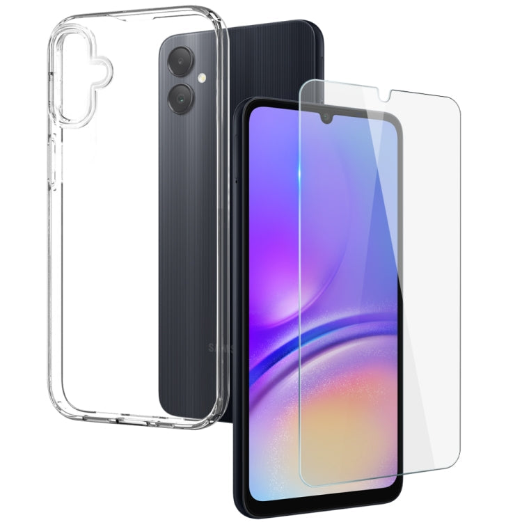 NORTHJO Transparent TPU Phone Case with Tempered Glass Film, For Samsung Galaxy S25 FE 5G, For Samsung Galaxy A56 5G, For Samsung Galaxy A26 5G, For Samsung Galaxy A36 5G, For Samsung Galaxy A06 4G, For Samsung Galaxy S24 FE 5G, For Samsung Galaxy A55 ...
