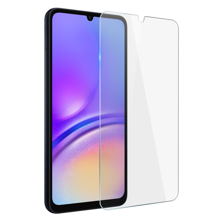 For Samsung Galaxy A05 4G NORTHJO Transparent TPU Phone Case with Tempered Glass Film(Transparent)