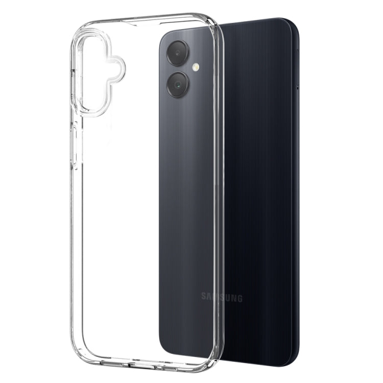 For Samsung Galaxy A05 4G NORTHJO Transparent TPU Phone Case with Tempered Glass Film(Transparent)