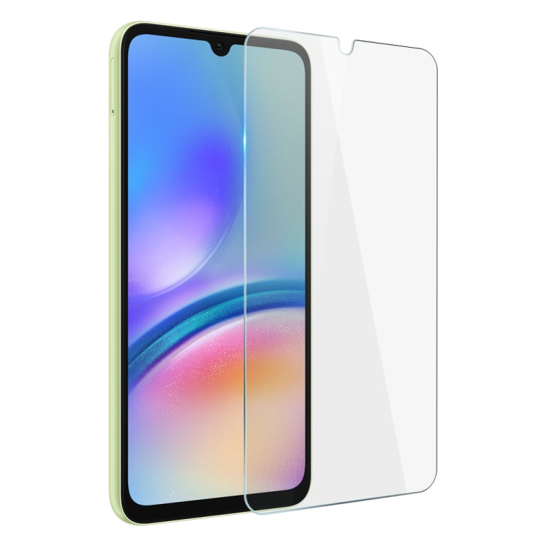 For Samsung Galaxy A05s 4G NORTHJO Transparent TPU Phone Case with Tempered Glass Film(Transparent)