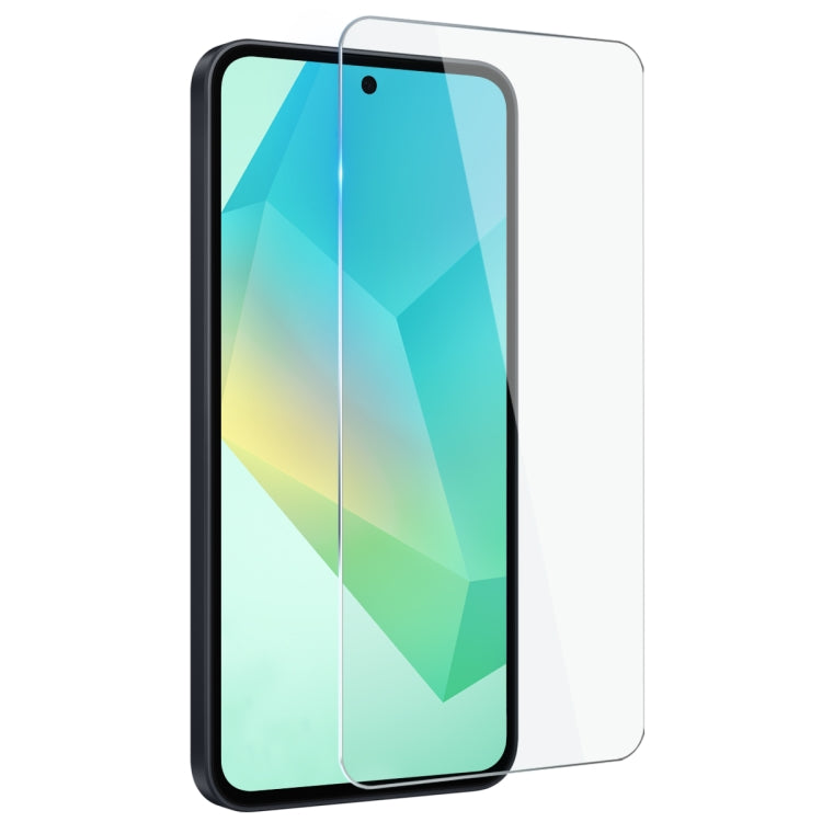 For Samsung Galaxy A36 5G NORTHJO Transparent TPU Phone Case with Tempered Glass Film(Transparent)