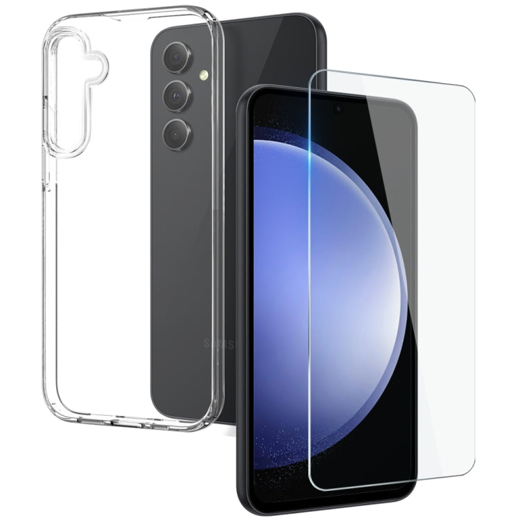 NORTHJO Transparent TPU Phone Case with Tempered Glass Film, For Samsung Galaxy S25 FE 5G, For Samsung Galaxy A56 5G, For Samsung Galaxy A26 5G, For Samsung Galaxy A36 5G, For Samsung Galaxy A06 4G, For Samsung Galaxy S24 FE 5G, For Samsung Galaxy A55 ...