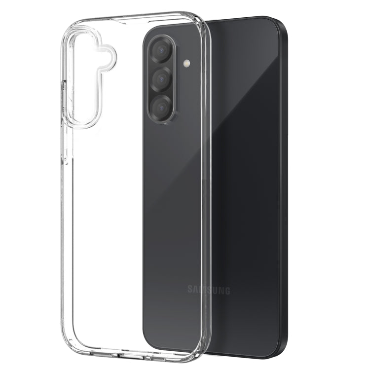 For Samsung Galaxy A56 5G NORTHJO Transparent TPU Phone Case with Tempered Glass Film(Transparent)