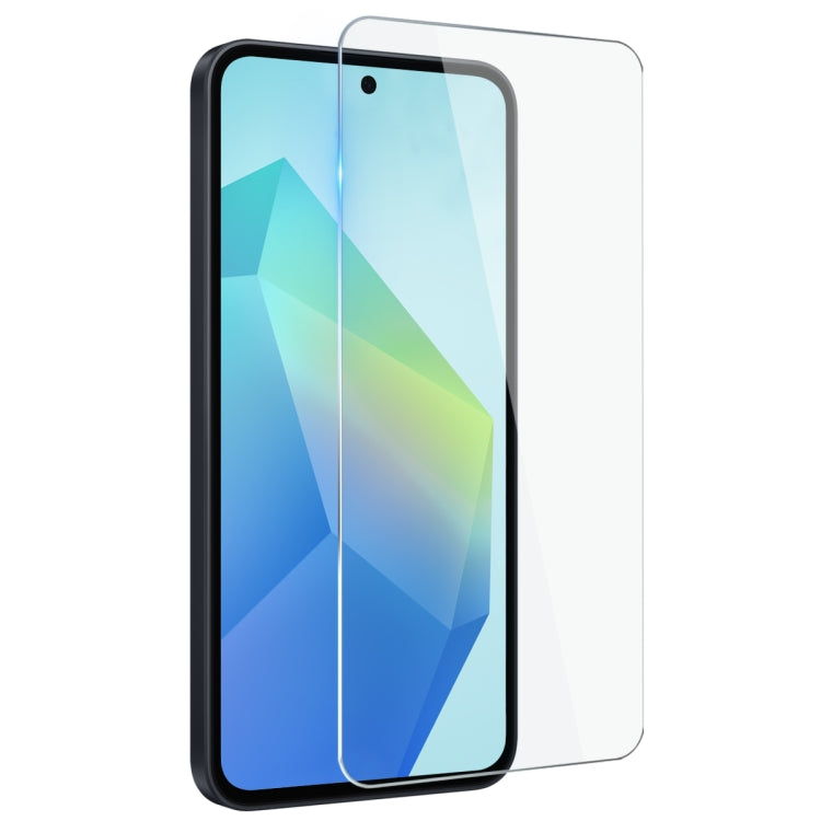 For Samsung Galaxy A56 5G NORTHJO Transparent TPU Phone Case with Tempered Glass Film(Transparent)