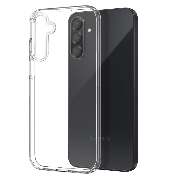 For Samsung Galaxy A26 5G NORTHJO Transparent TPU Phone Case with Tempered Glass Film(Transparent)