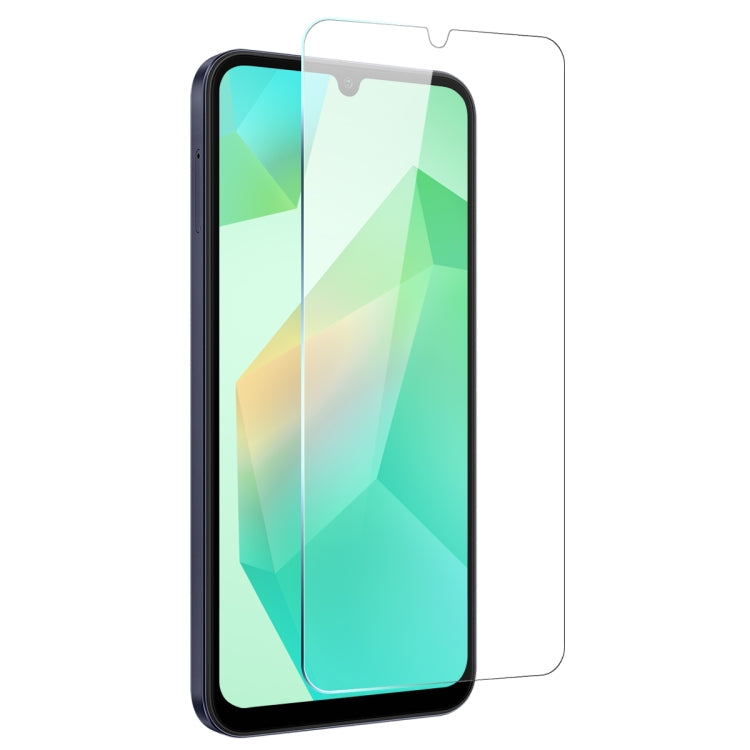 For Samsung Galaxy A26 5G NORTHJO Transparent TPU Phone Case with Tempered Glass Film(Transparent)