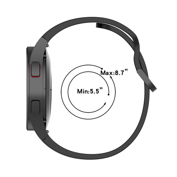 JUNSUNMAY Silicone Adjustable Strap + Full Coverage PMMA Screen Protector Kit, For Samsung Galaxy Watch6 Classic 47mm