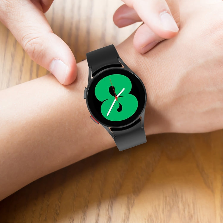 JUNSUNMAY Silicone Adjustable Strap + Full Coverage PMMA Screen Protector Kit, For Samsung Galaxy Watch5 44mm