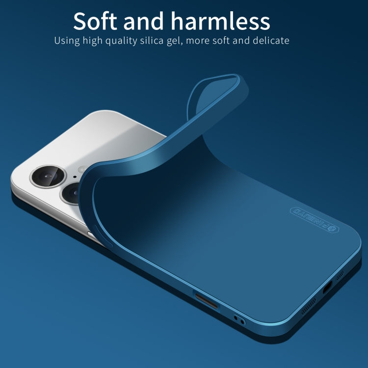 For iPhone 16 PINWUYO Sense Series Liquid Silicone TPU Phone Case(Black)