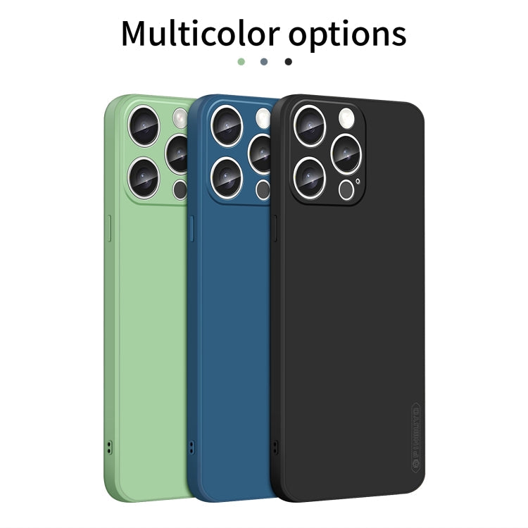 For iPhone 16 Pro PINWUYO Sense Series Liquid Silicone TPU Phone Case(Black)