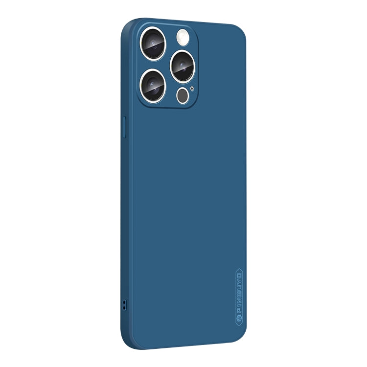 For iPhone 16 Pro PINWUYO Sense Series Liquid Silicone TPU Phone Case(Blue)