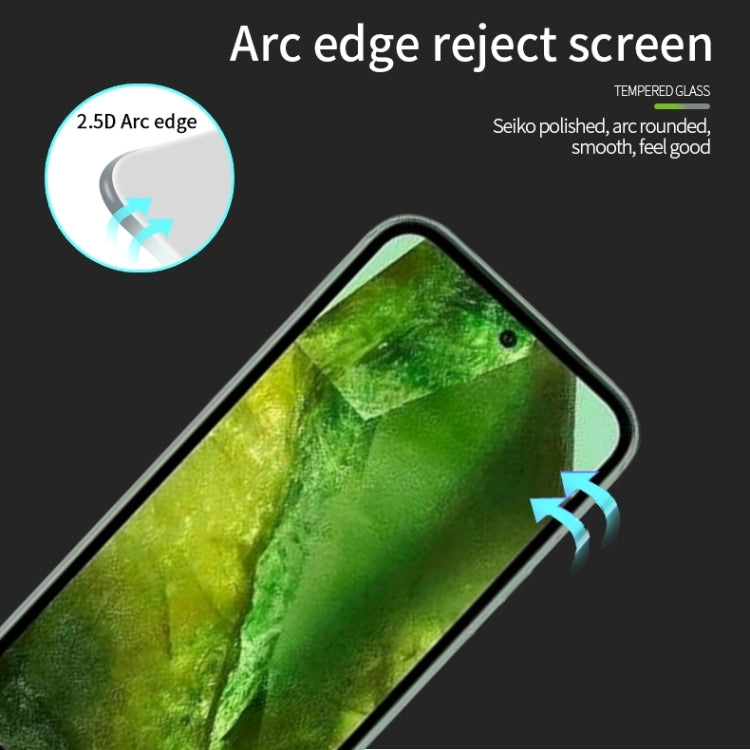 For Google Pixel 8a PINWUYO 9H 2.5D Full Screen Tempered Glass Film(Black)