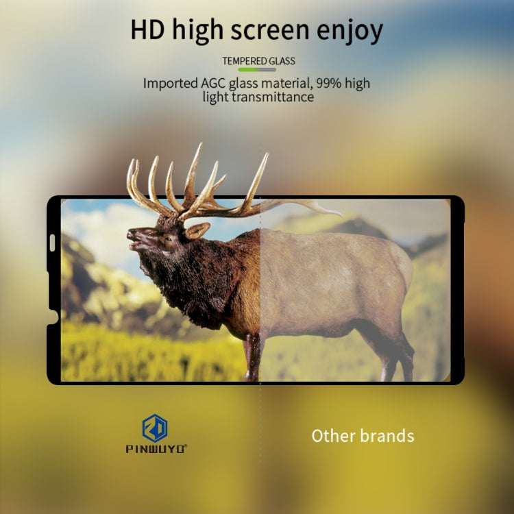 For Sony Xperia 10 VI PINWUYO 9H 2.5D Full Screen Tempered Glass Film(Black)