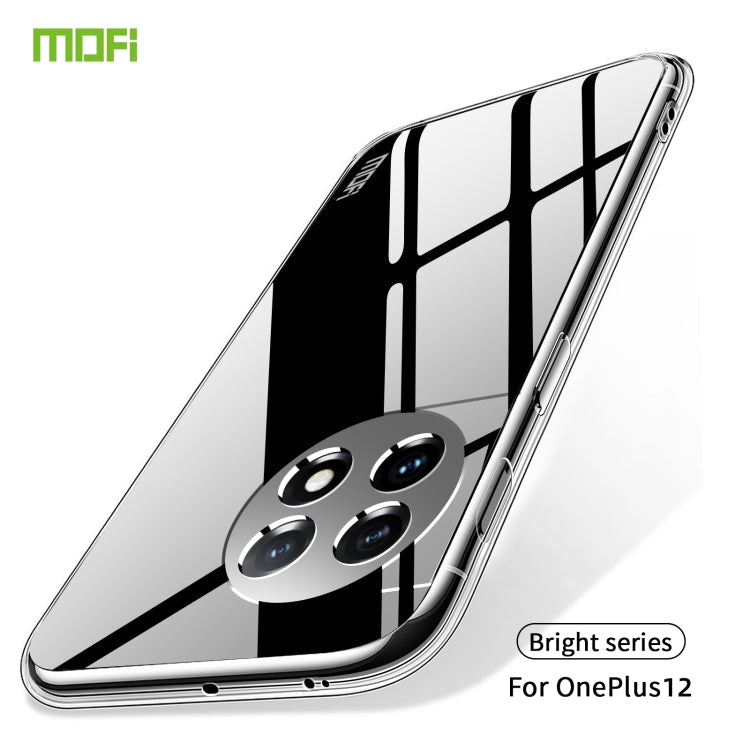 For OnePlus 12 MOFI Ming Series Ultra-thin TPU Phone Case(Transparent)
