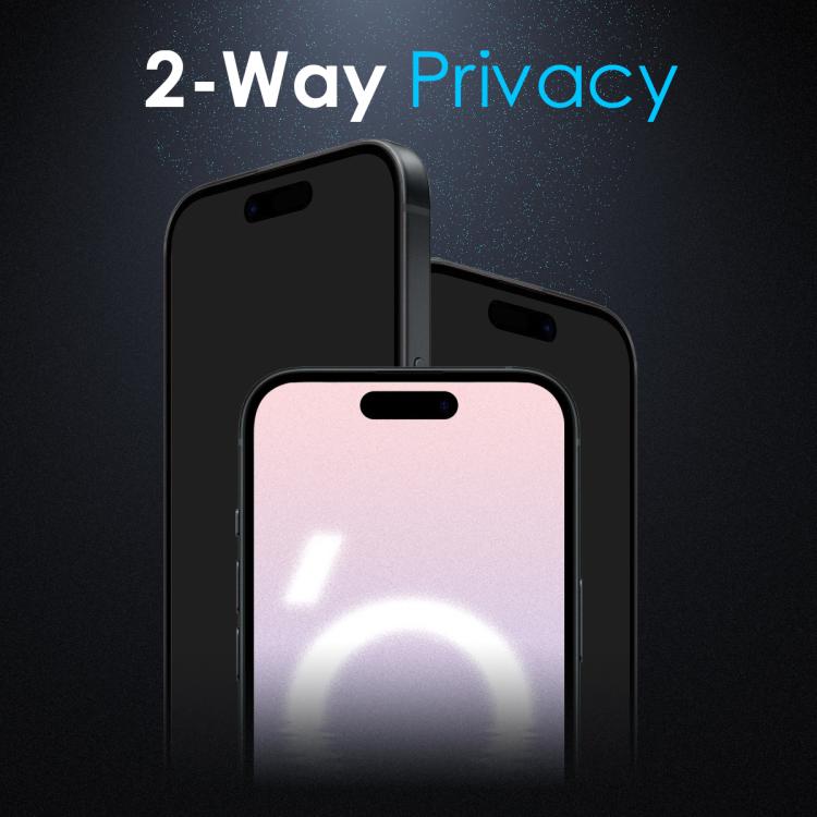 For iPhone 16 Plus NORTHJO A++ 0.3mm 28 Degree Privacy Screen Tempered Glass Film