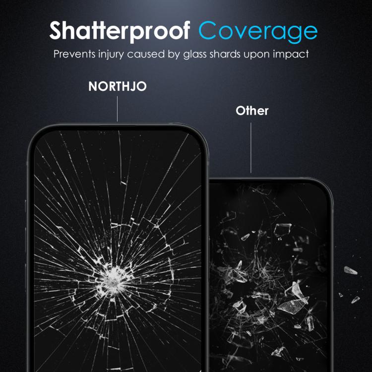 For iPhone 16 Pro Max NORTHJO A++ 0.3mm 28 Degree Privacy Screen Tempered Glass Film