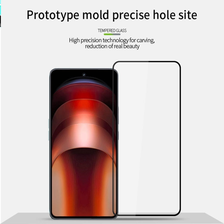 For vivo iQOO Neo9 / Neo9 Pro PINWUYO 9H 2.5D Full Screen Tempered Glass Film(Black)