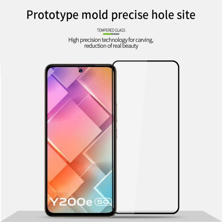 For vivo Y200e PINWUYO 9H 2.5D Full Screen Tempered Glass Film(Black)