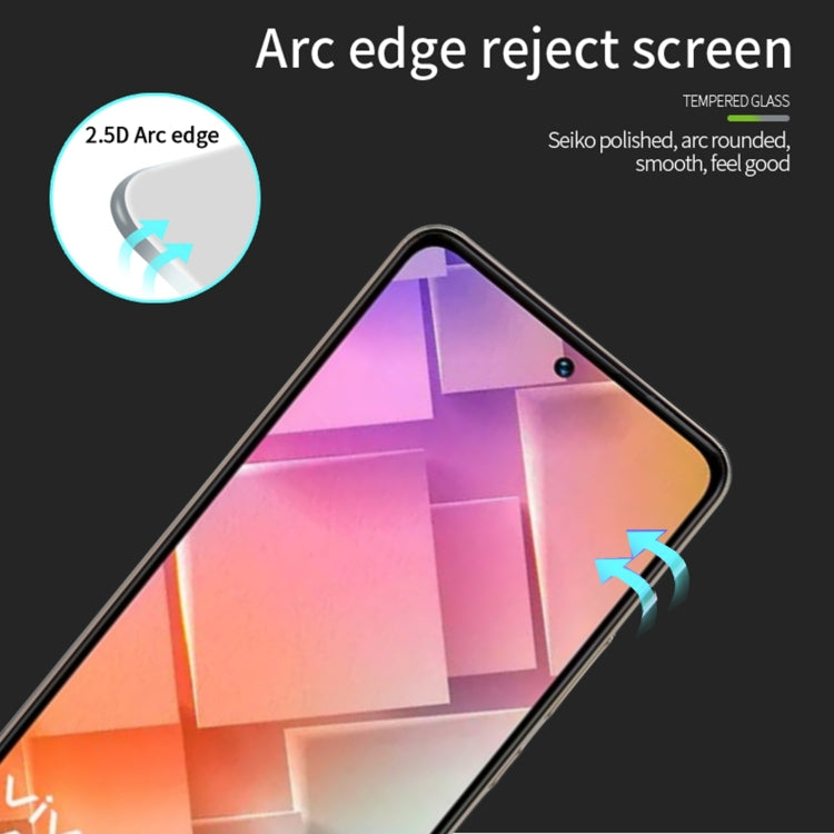 For vivo Y200e PINWUYO 9H 2.5D Full Screen Tempered Glass Film(Black)
