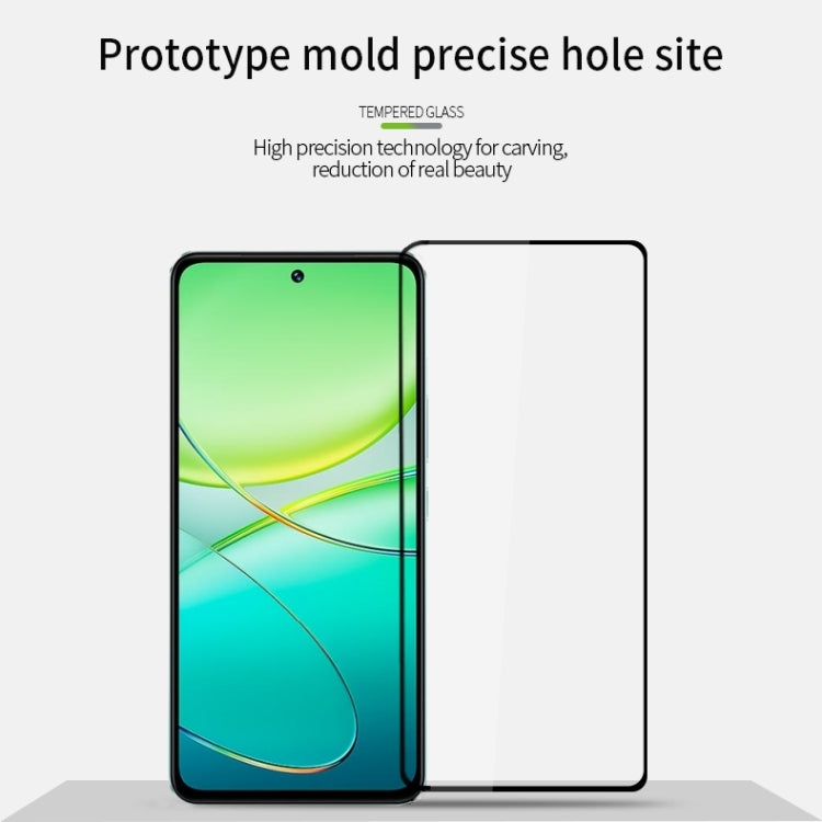 For vivo T3 PINWUYO 9H 2.5D Full Screen Tempered Glass Film(Black)