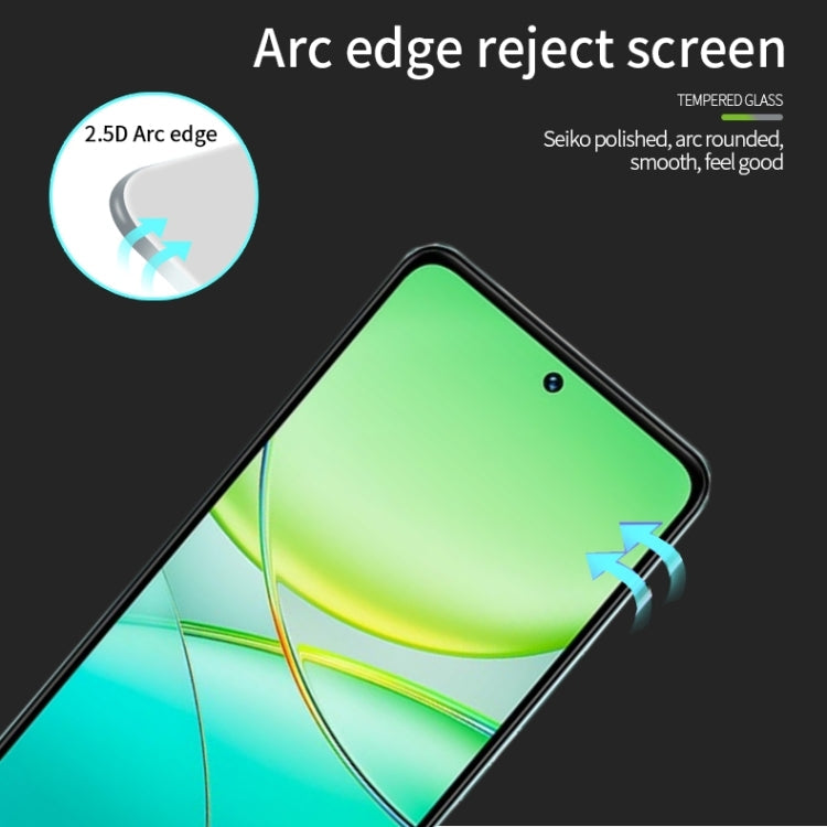 For vivo T3 PINWUYO 9H 2.5D Full Screen Tempered Glass Film(Black)
