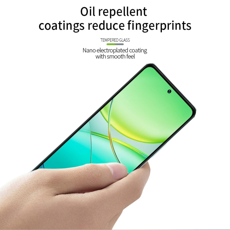 For vivo T3 PINWUYO 9H 2.5D Full Screen Tempered Glass Film(Black)