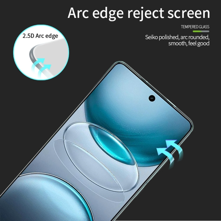 For vivo X100s PINWUYO 9H 2.5D Full Screen Tempered Glass Film(Black)