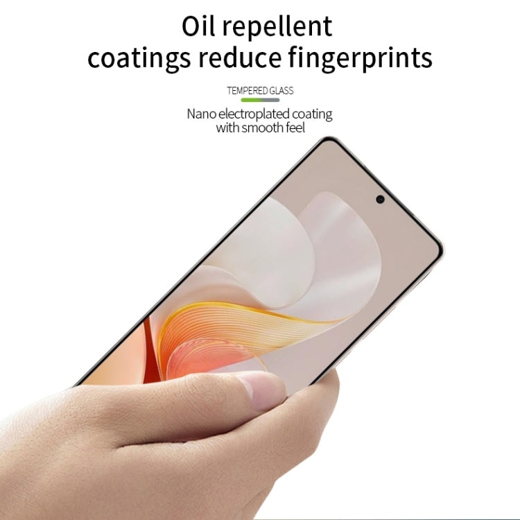 For vivo S19 PINWUYO 9H 2.5D Full Screen Tempered Glass Film(Black)