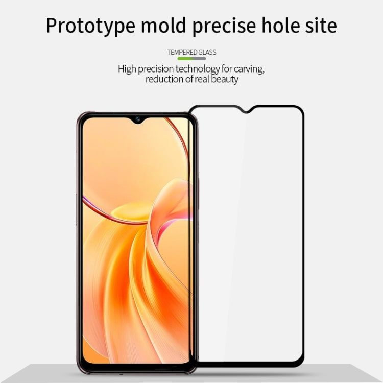 For vivo Y28s PINWUYO 9H 2.5D Full Screen Tempered Glass Film(Black)