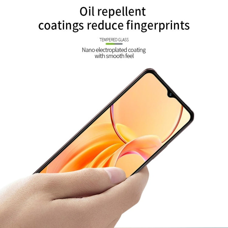 For vivo Y28s PINWUYO 9H 2.5D Full Screen Tempered Glass Film(Black)