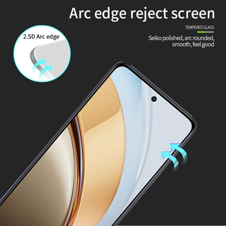 For vivo V40 Lite IDN PINWUYO 9H 2.5D Full Screen Tempered Glass Film(Black)